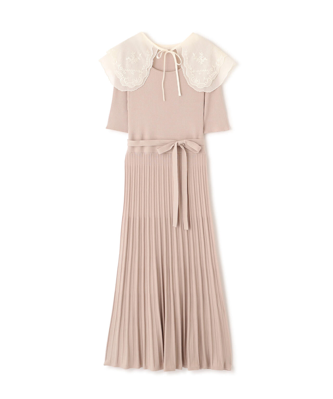 《EDIT COLOGNE》レースカラー2wayニットワンピース