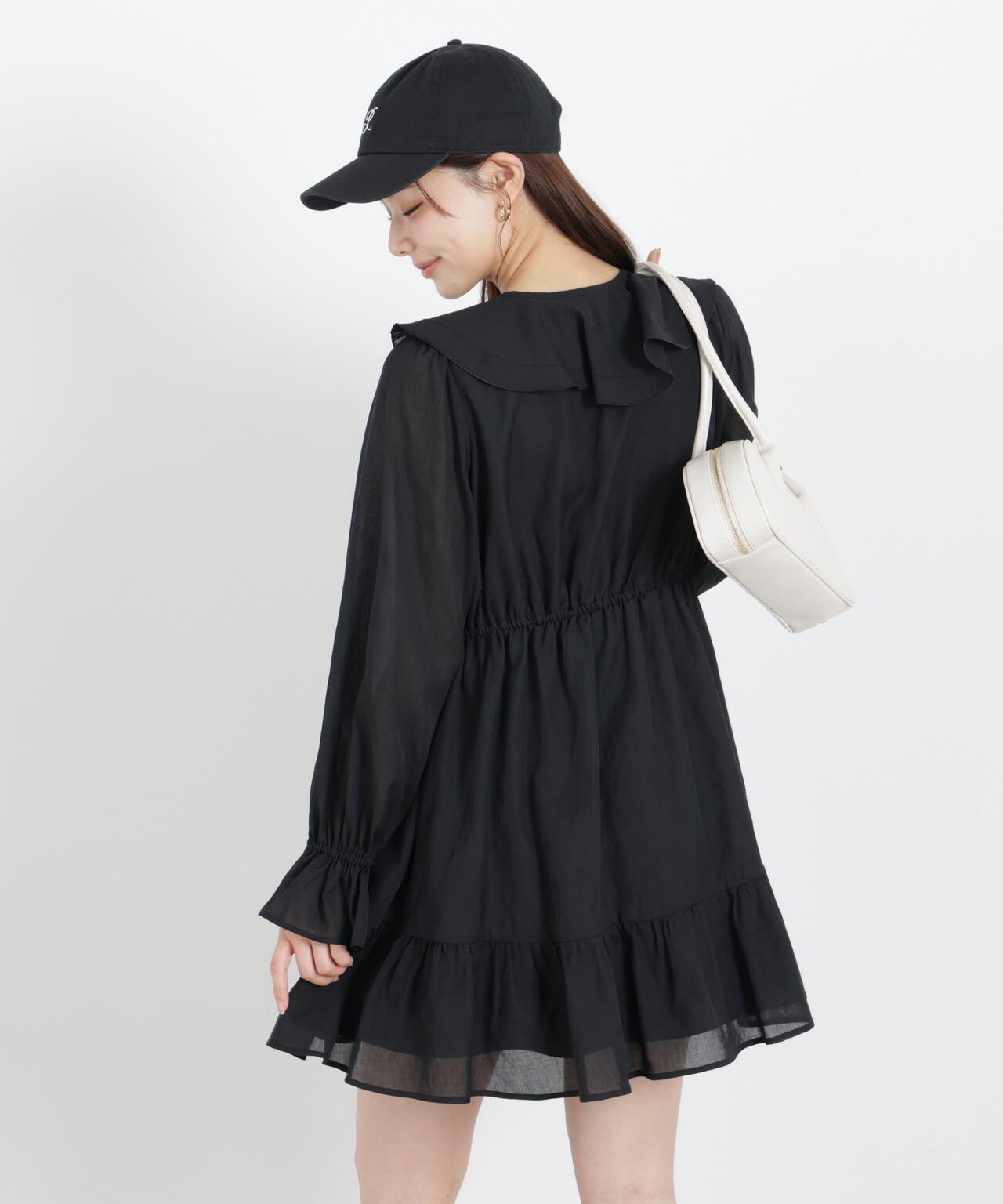 《EDIT COLOGNE》ラッフルミニワンピース【WEB・一部店舗限定】