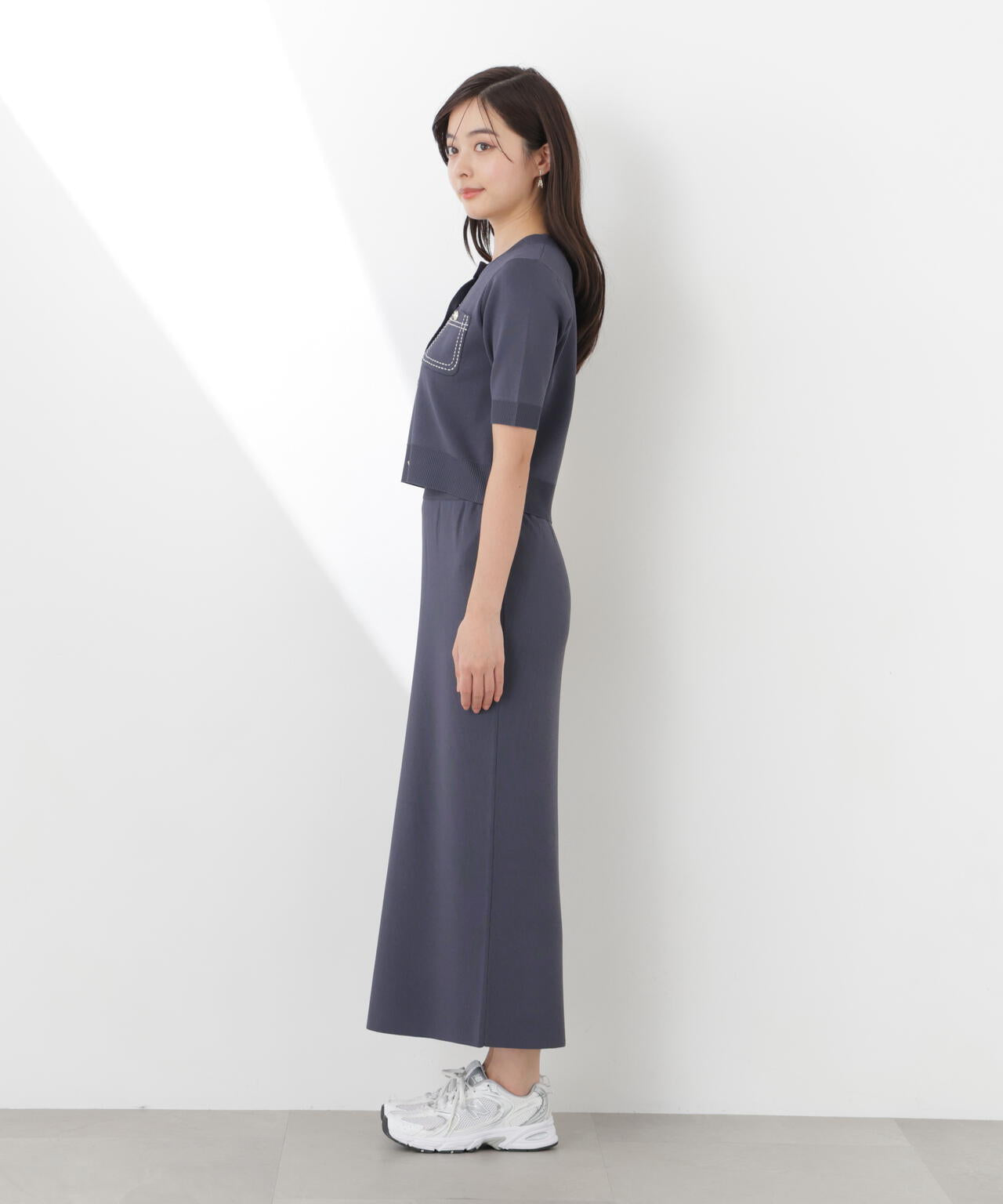 165cm B:82 W:59 H:86 S:25cm 着用サイズ：M