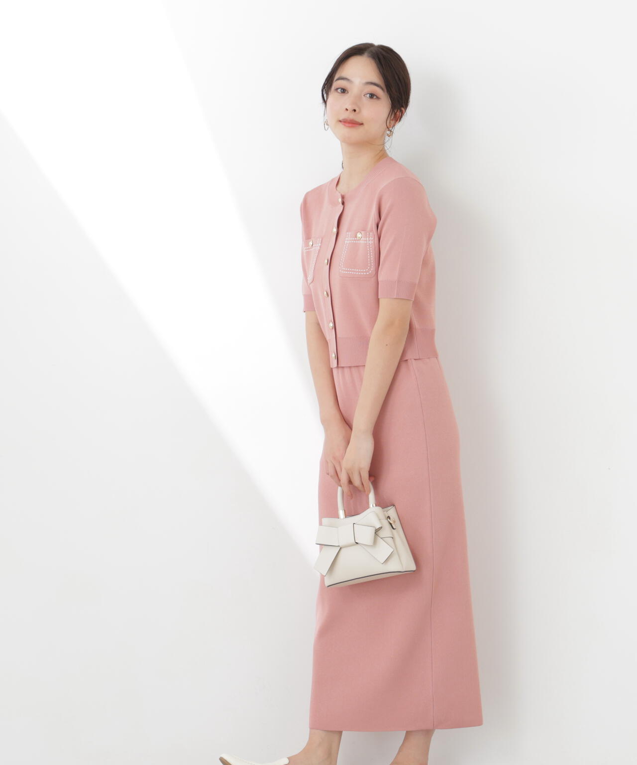 165cm B:82 W:59 H:86 S:25cm 着用サイズ：M