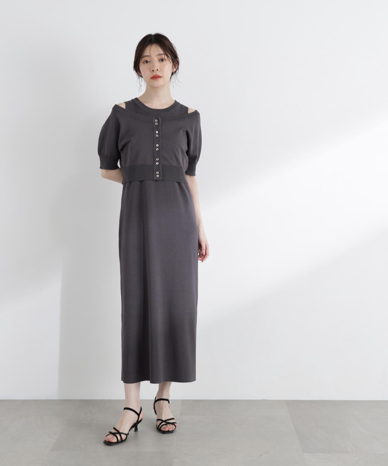 a/mie〉ショートカーデレイヤードワンピース | PROPORTION BODY