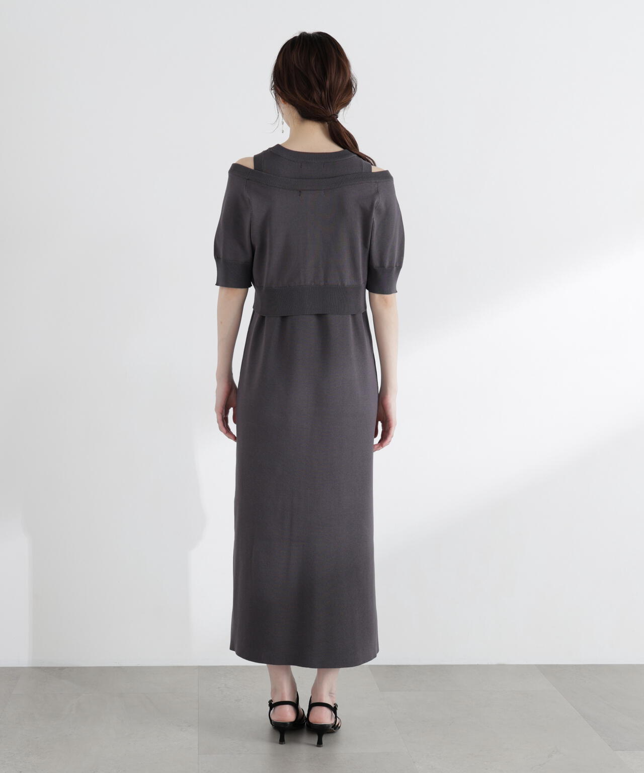 a/mie〉ショートカーデレイヤードワンピース | PROPORTION BODY