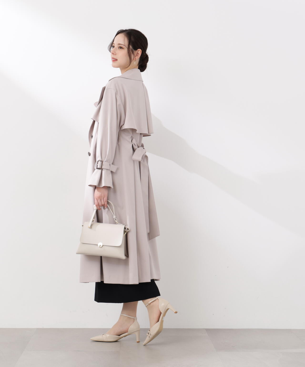 ＜防シワ/花粉リリース＞ベーシックトレンチコート