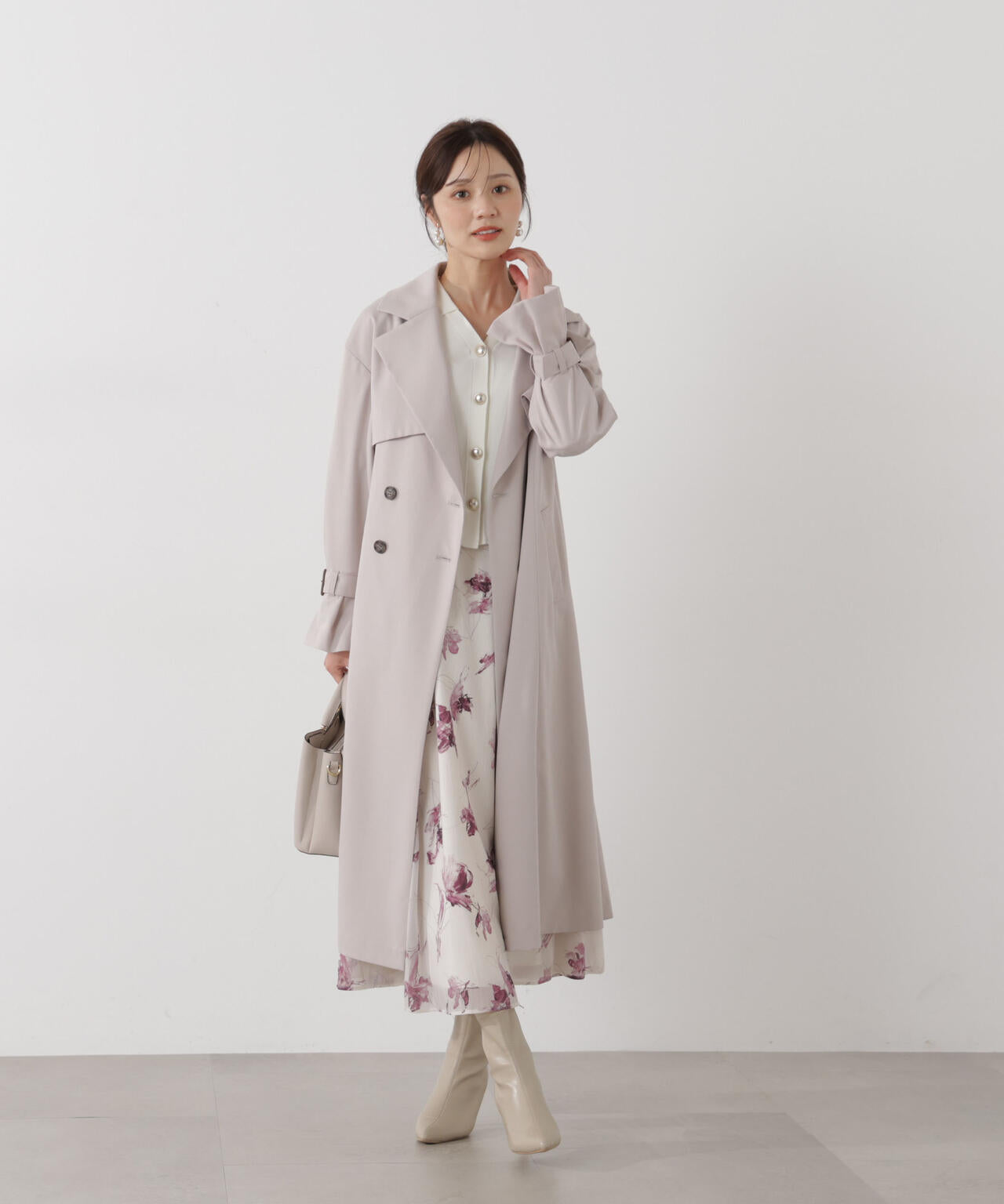 ＜防シワ/花粉リリース＞ベーシックトレンチコート