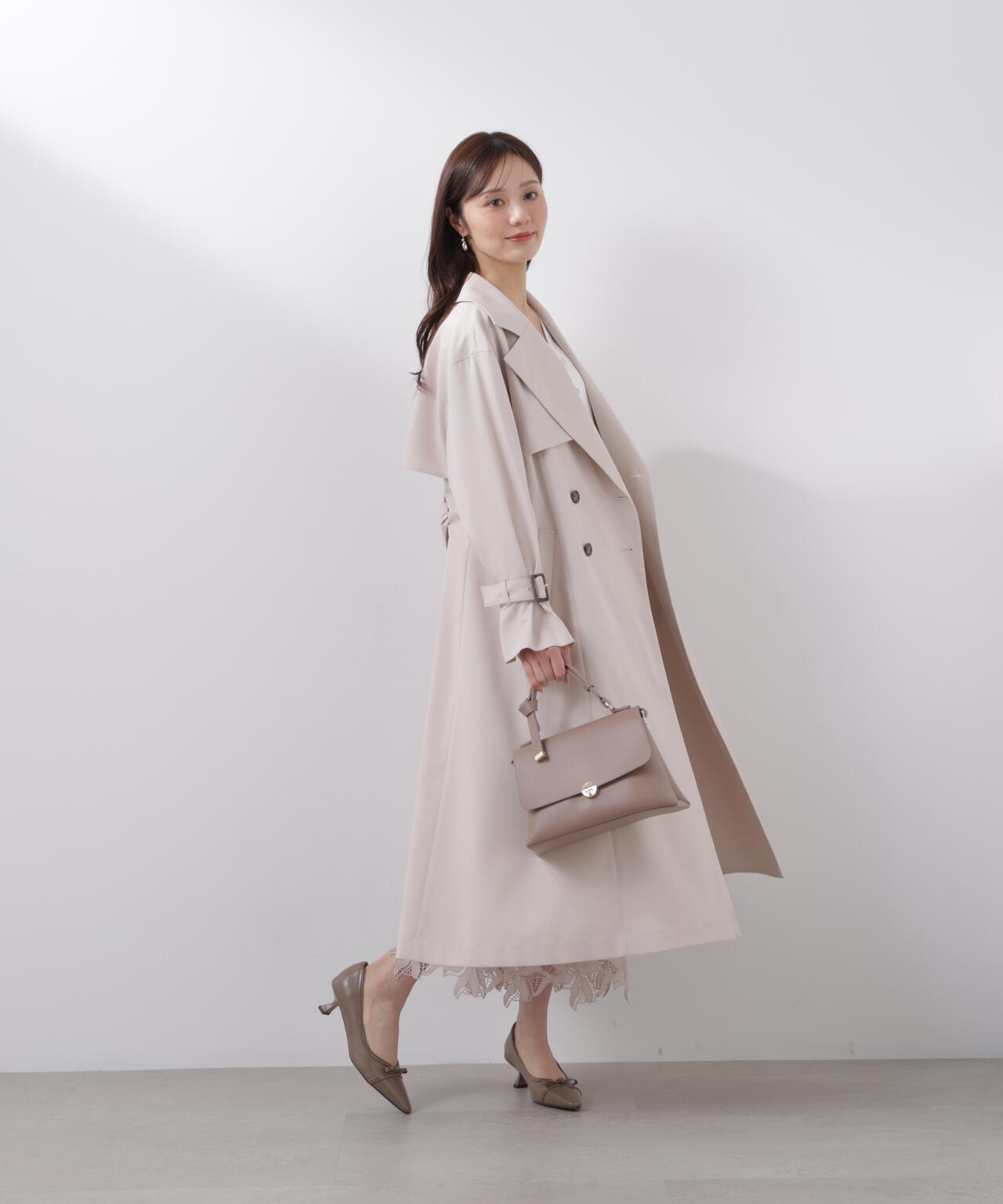 ＜防シワ/花粉リリース＞ベーシックトレンチコート