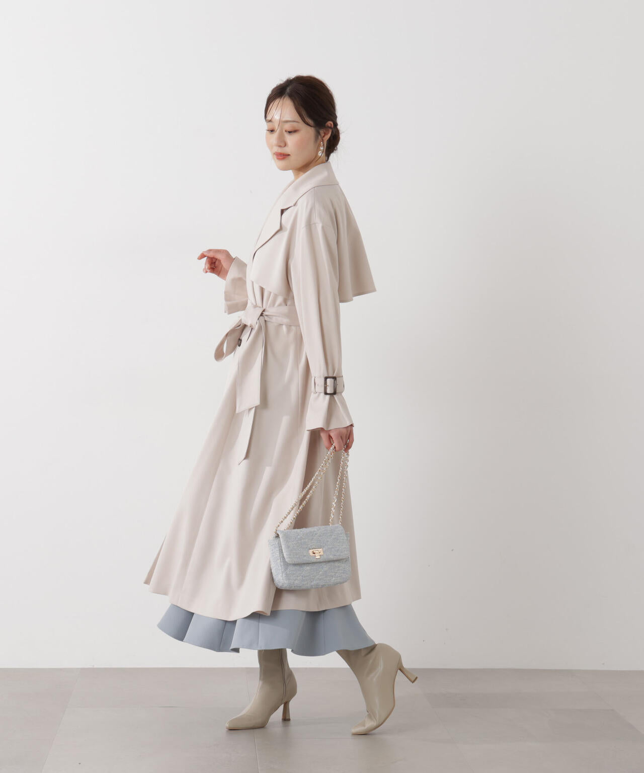 ＜防シワ/花粉リリース＞ベーシックトレンチコート