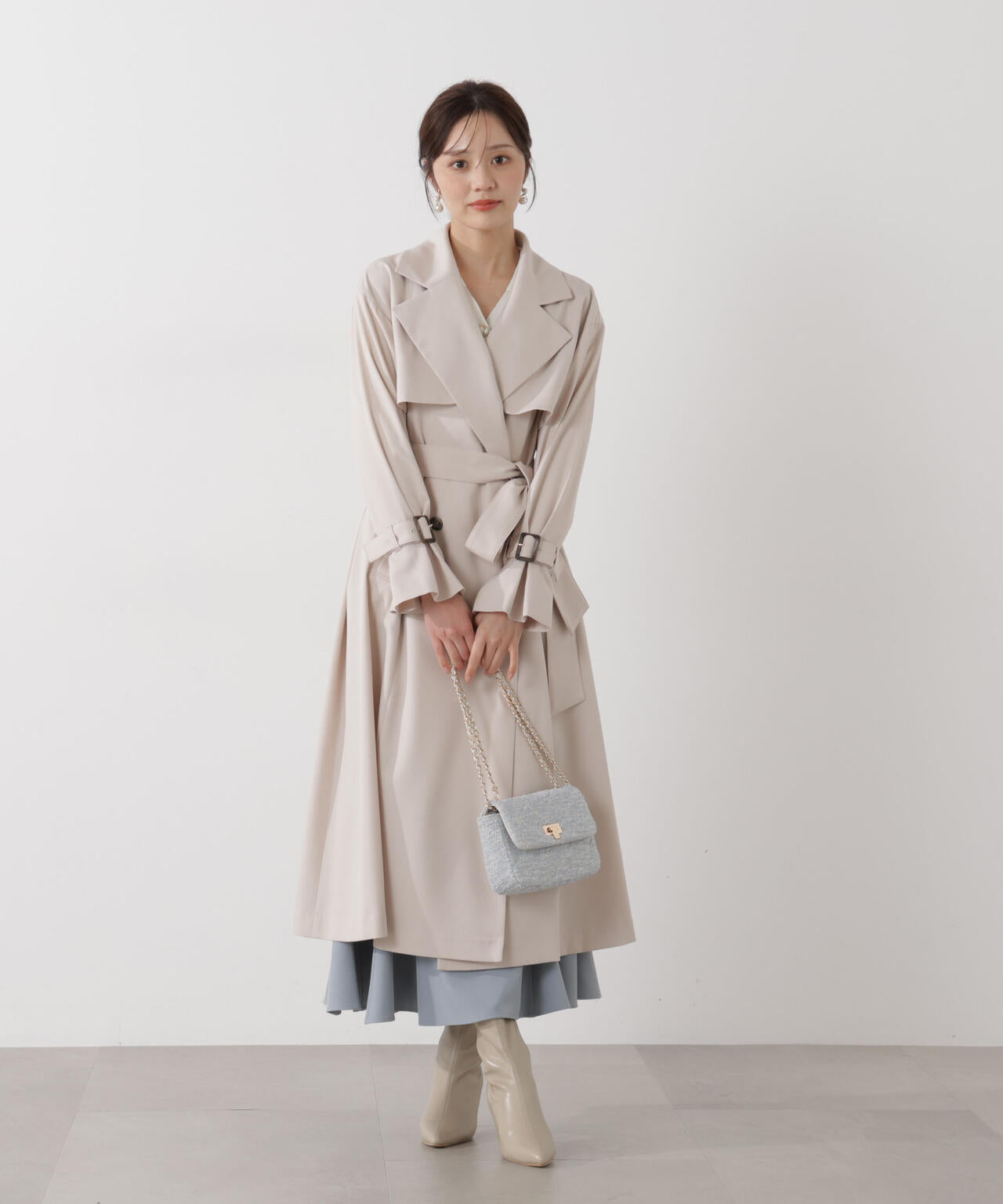 ＜防シワ/花粉リリース＞ベーシックトレンチコート