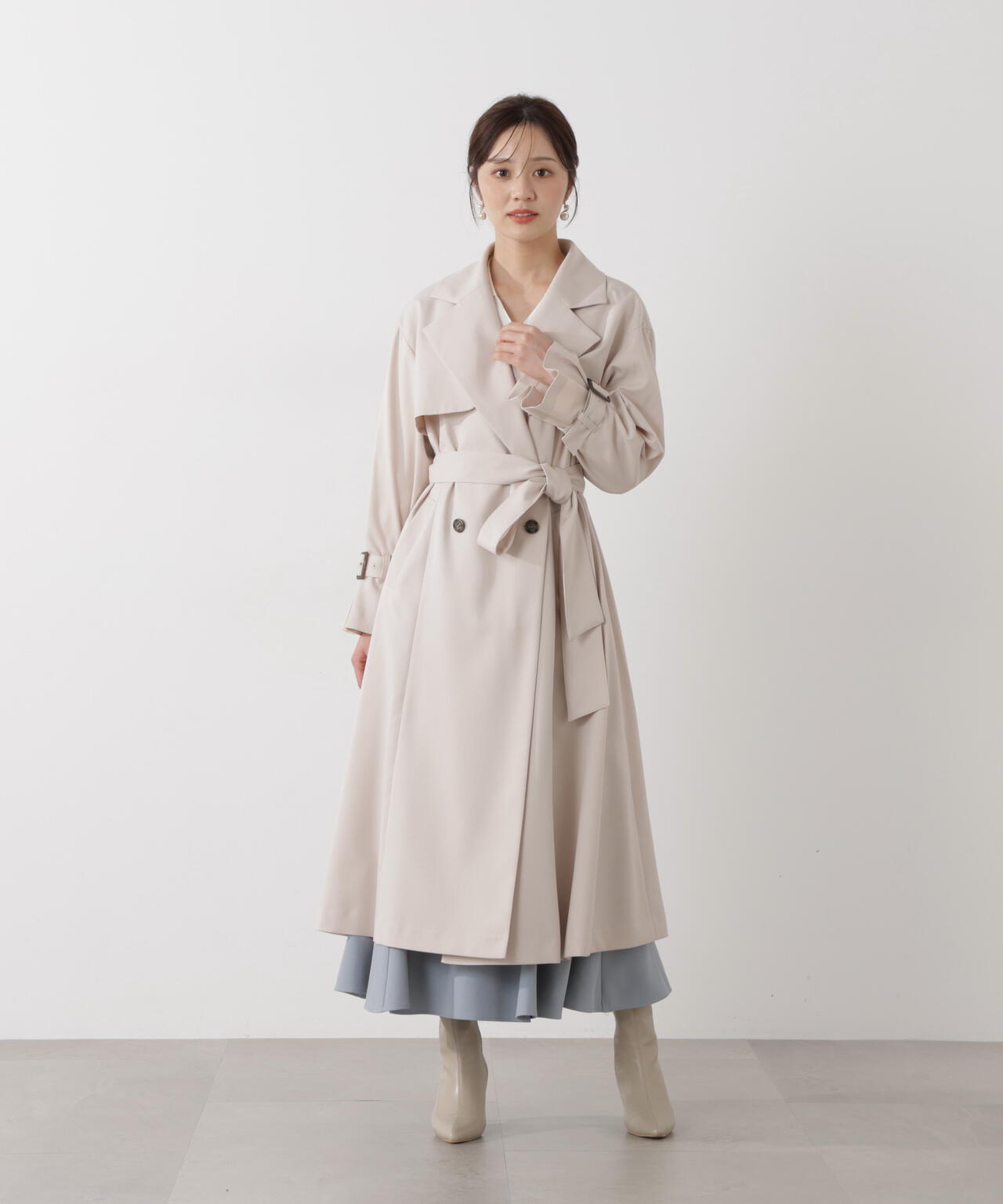 ＜防シワ/花粉リリース＞ベーシックトレンチコート