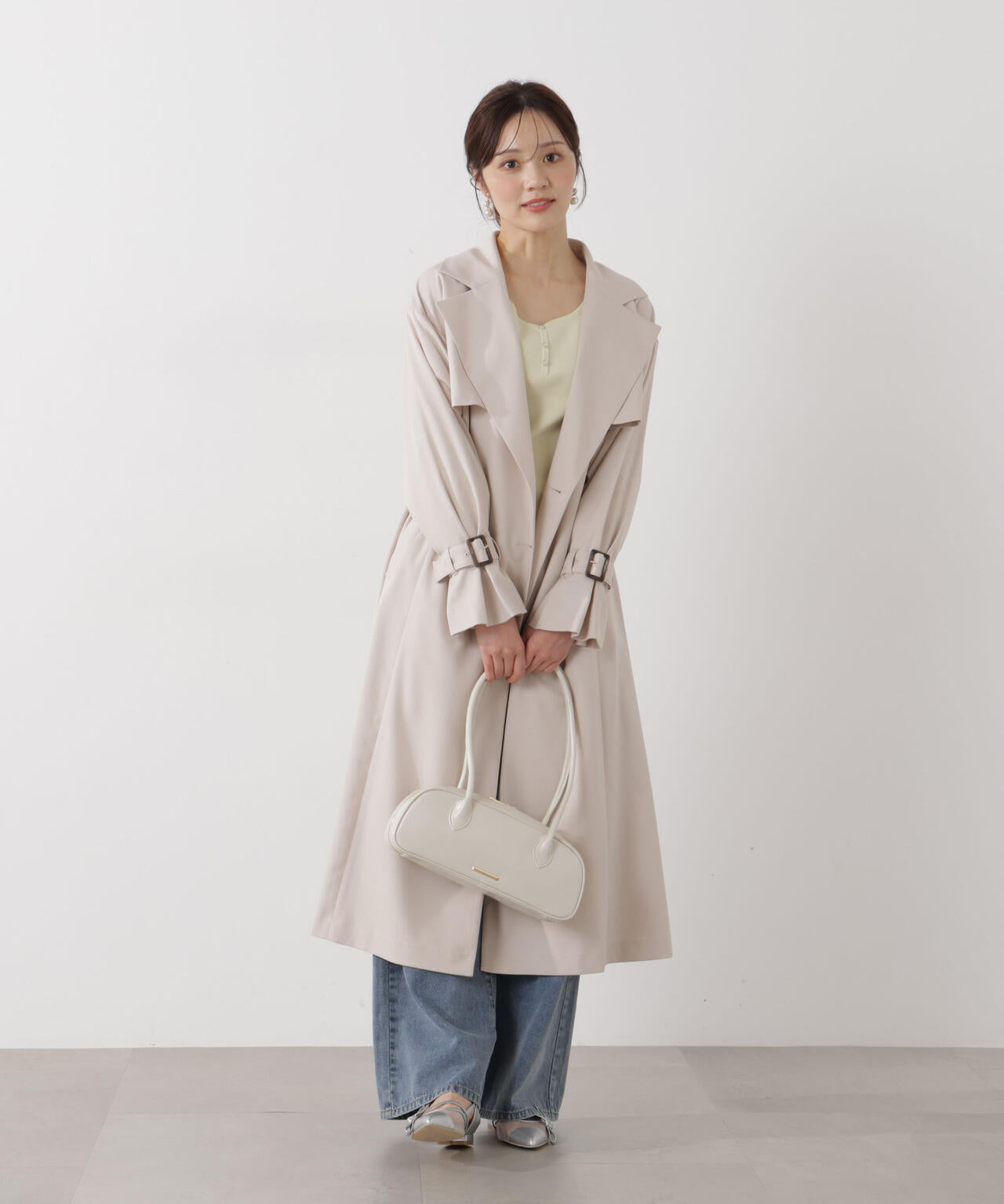 ＜防シワ/花粉リリース＞ベーシックトレンチコート