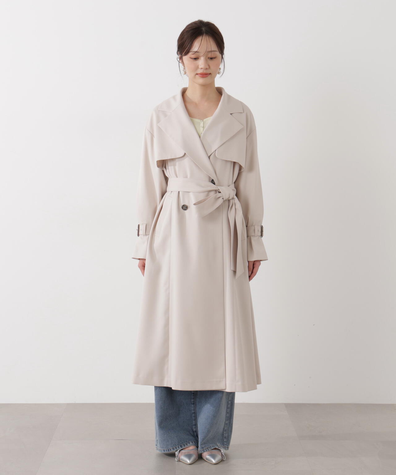 ＜防シワ/花粉リリース＞ベーシックトレンチコート