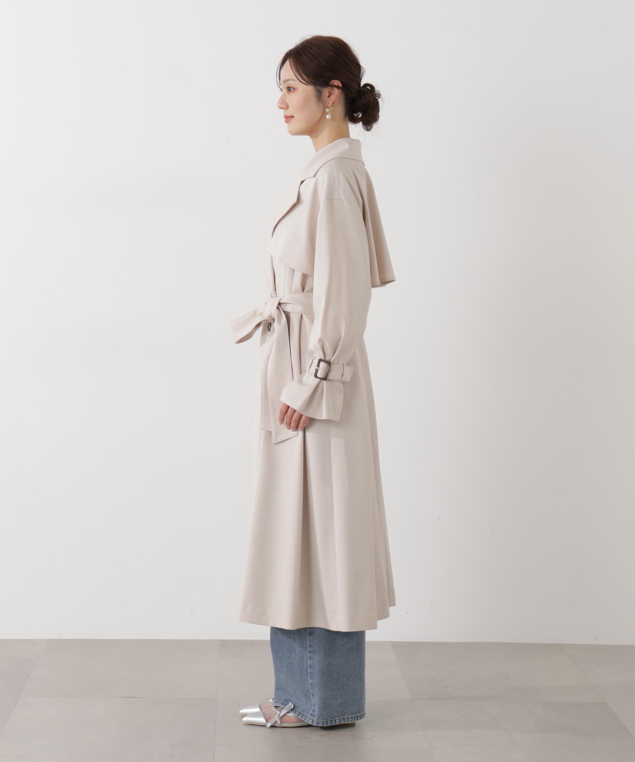 ＜防シワ/花粉リリース＞ベーシックトレンチコート