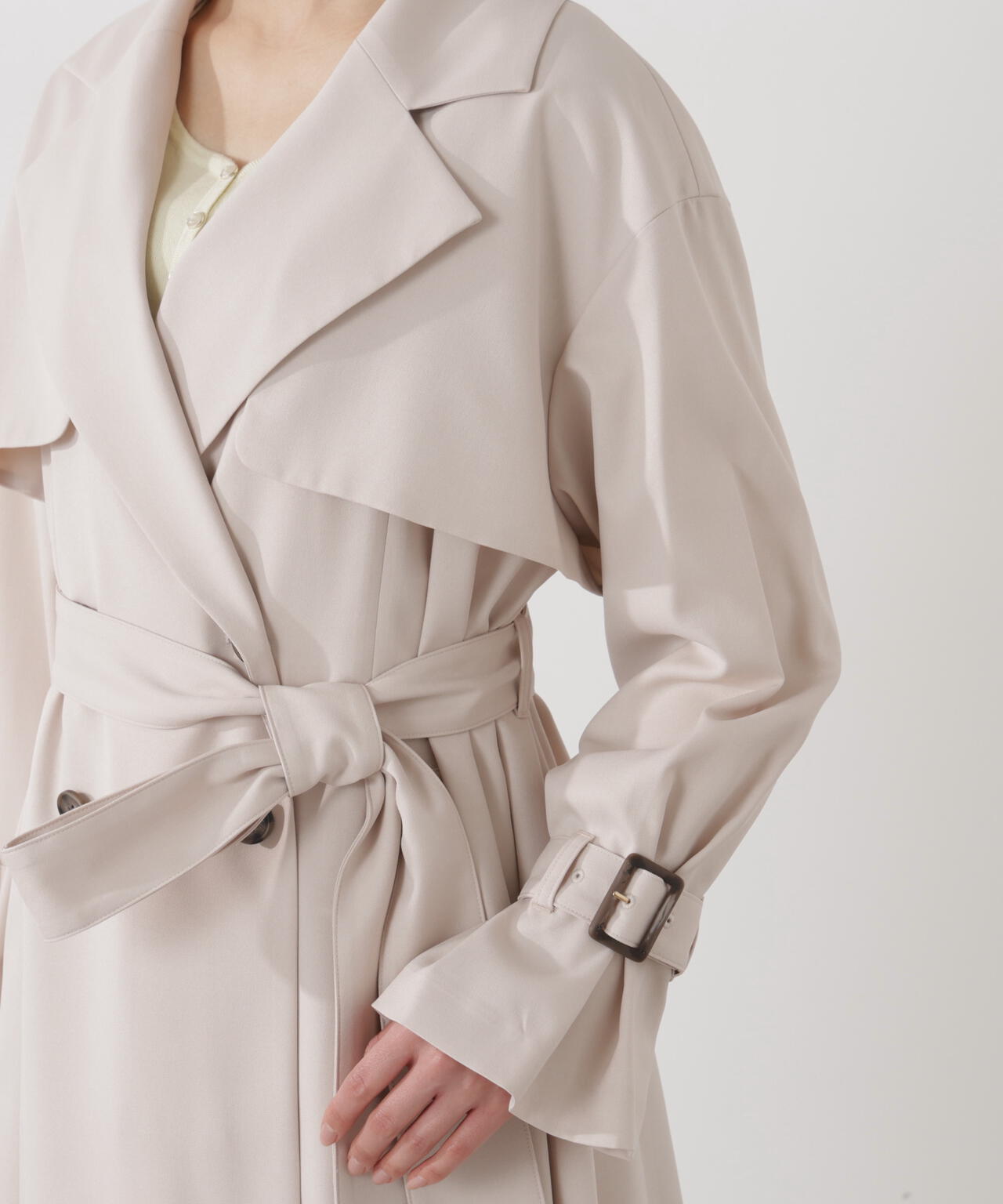 ＜防シワ/花粉リリース＞ベーシックトレンチコート