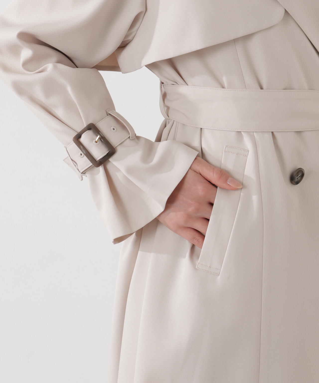 ＜防シワ/花粉リリース＞ベーシックトレンチコート