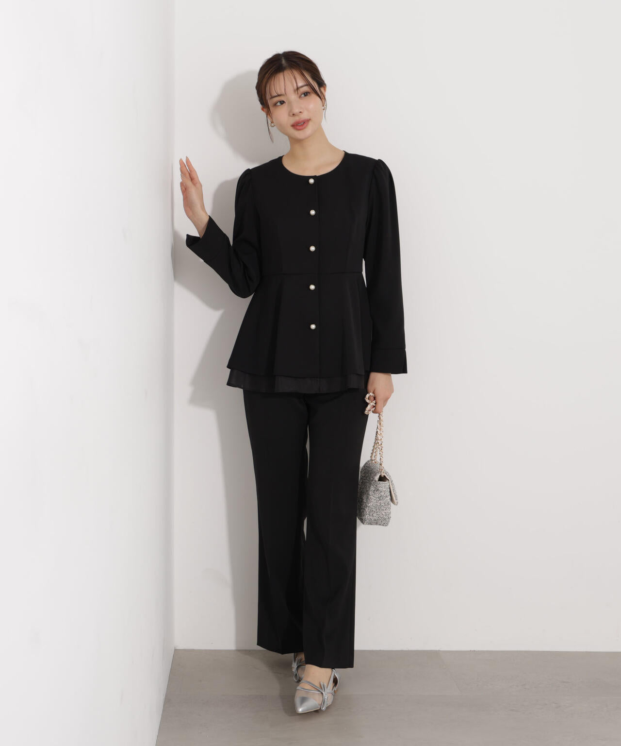 美品 PROPORTION BODY DRESSING ペプラムジャケット セットアップ対応＞ペプラムジャケット | PROPORTION BODY DRESSING