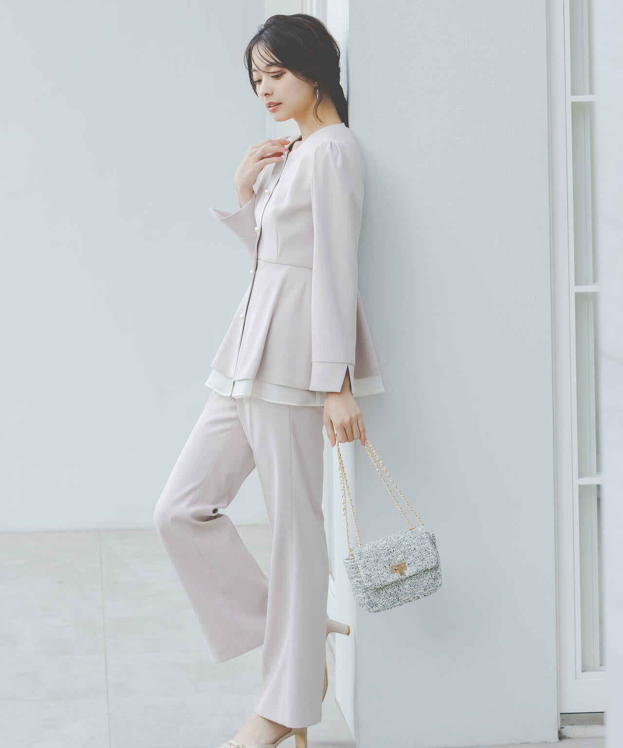 美品 PROPORTION BODY DRESSING ペプラムジャケット ペプラムジャケット | PROPORTION BODY DRESSING（プロポーション