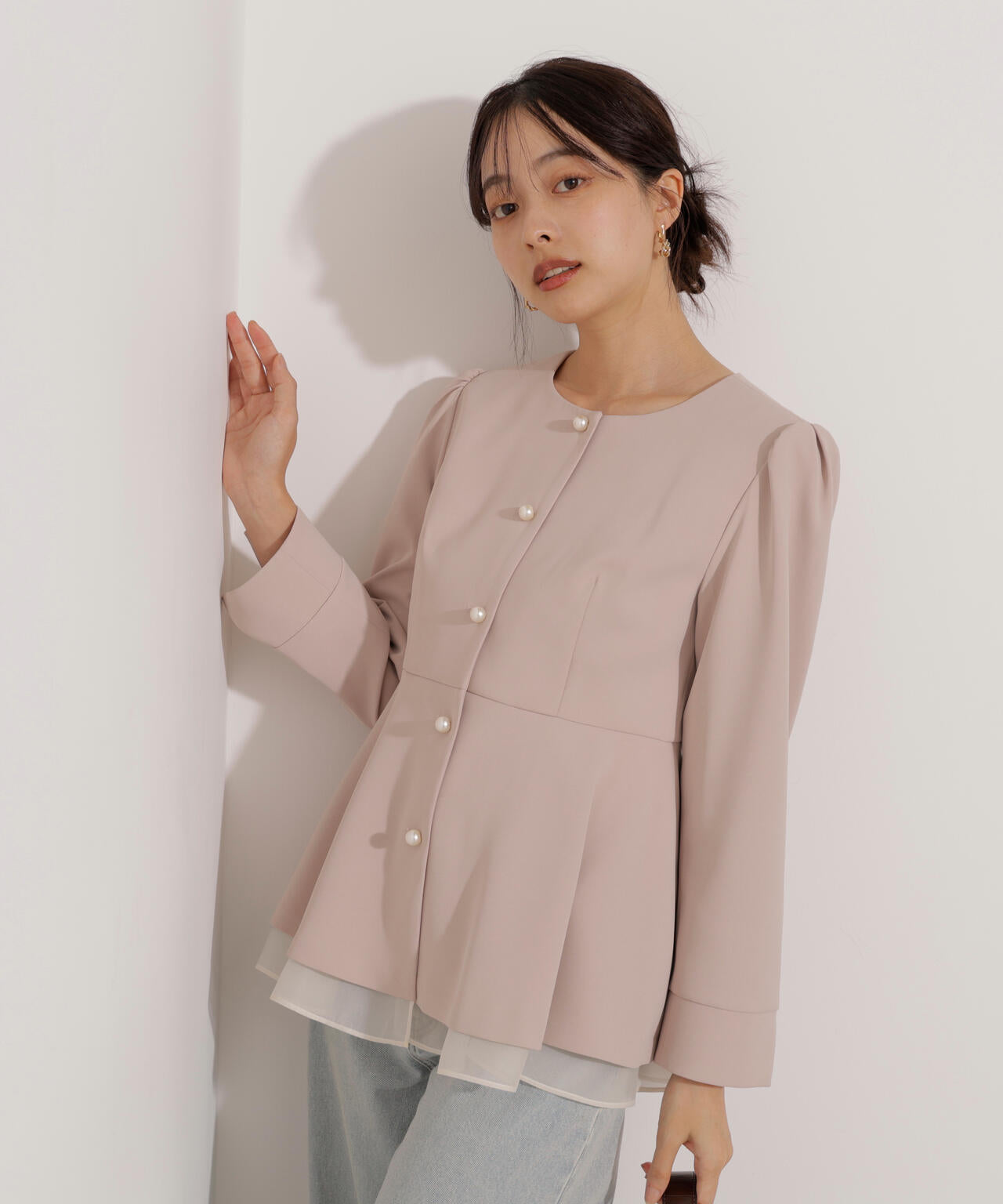 ペプラムジャケット