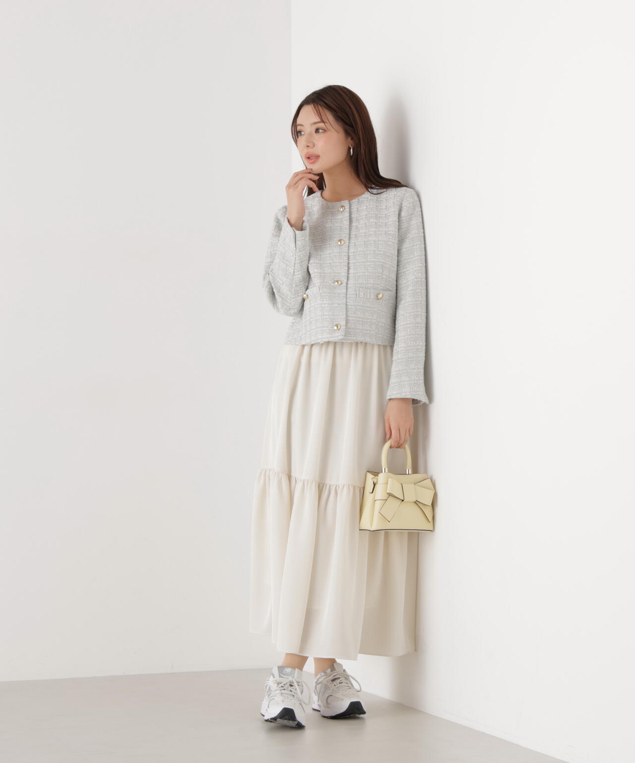 ノーカラーツイードジャケット | PROPORTION BODY DRESSING