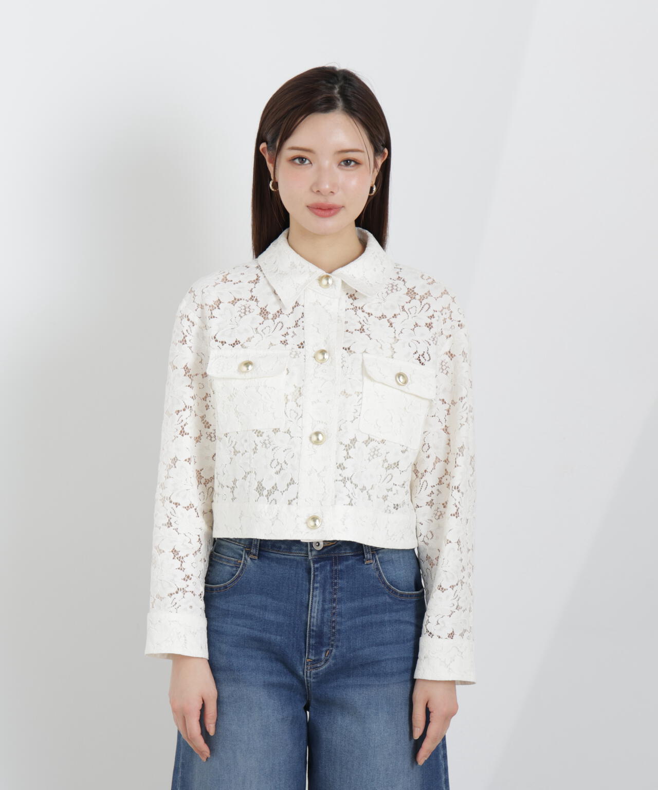 ■未使用品  BODY DRESSING レースオンレース トップス レースブルゾン | PROPORTION BODY DRESSING（プロポーションボディ