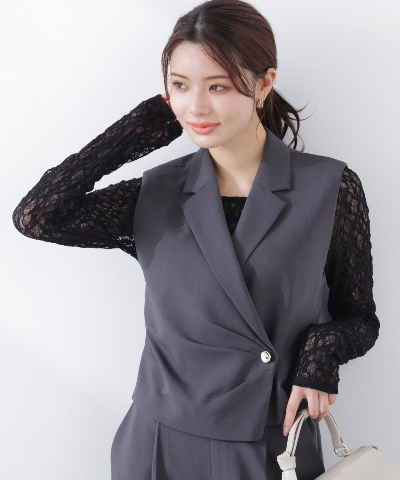 タックアシメジレ | PROPORTION BODY DRESSING（プロポーションボディ