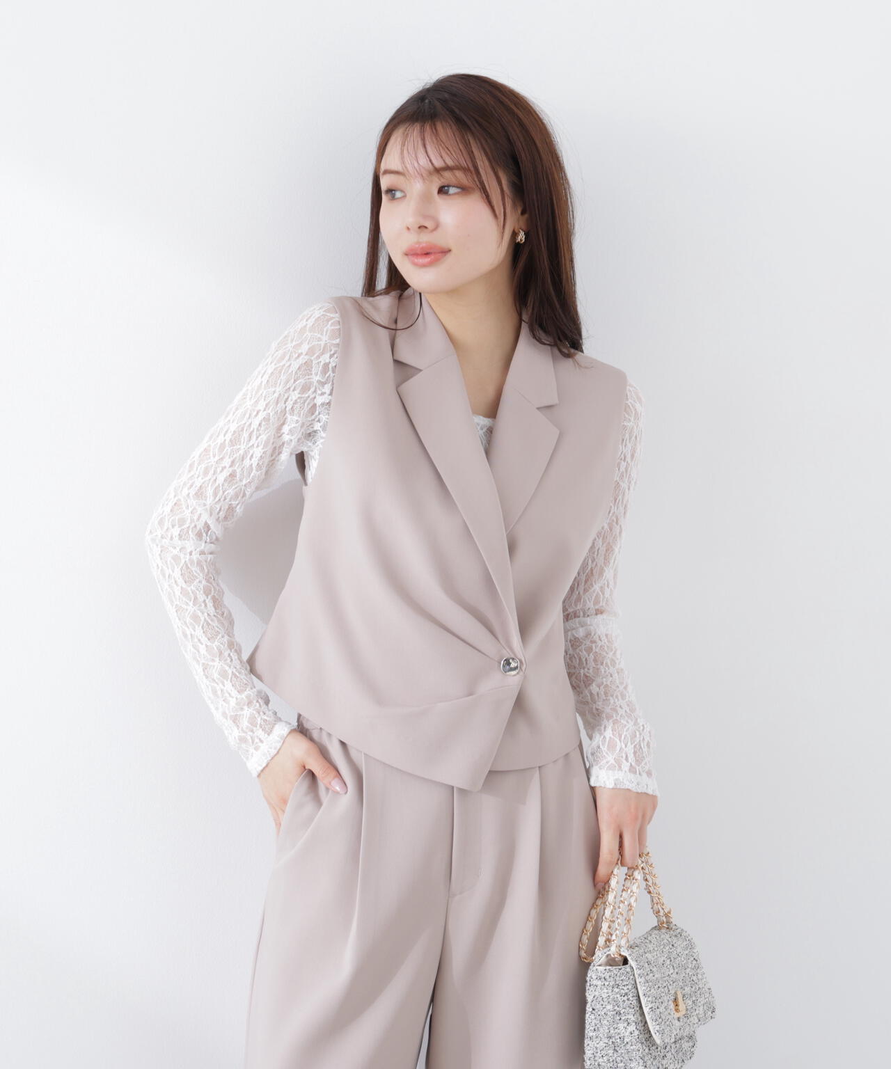 タックアシメジレ | PROPORTION BODY DRESSING（プロポーションボディ