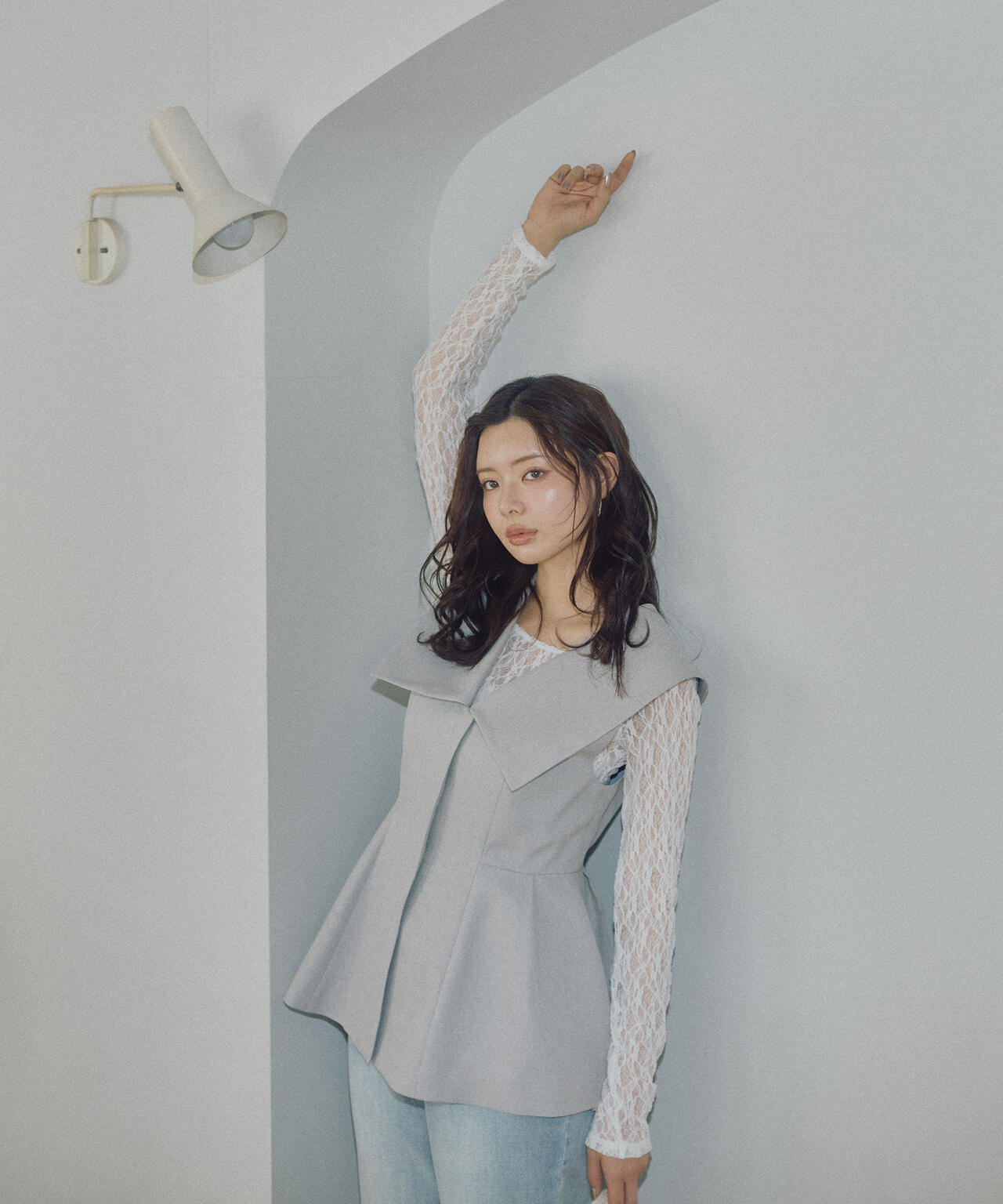 a/mie〉ビッグカラージレ | PROPORTION BODY DRESSING（プロポーション