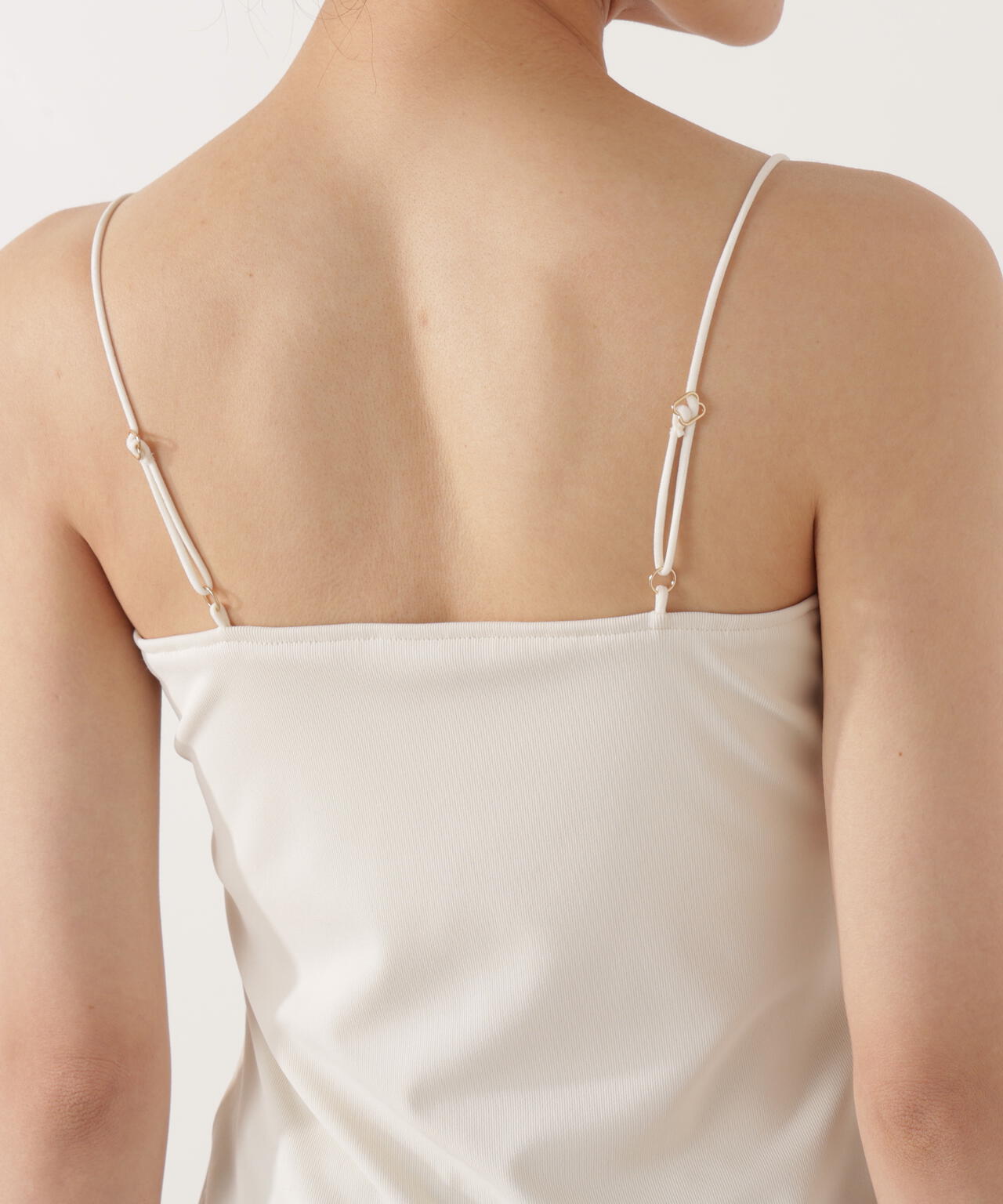 ちら見えガード安心カップ付キャミソール