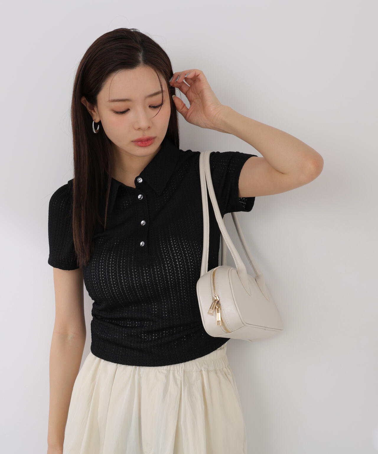 ❇︎新品❇︎プロポーションボディドレッシング❇︎トップス❇︎ EDIT COLOGNE〉レーススキッパートップス | PROPORTION BODY DRESSING