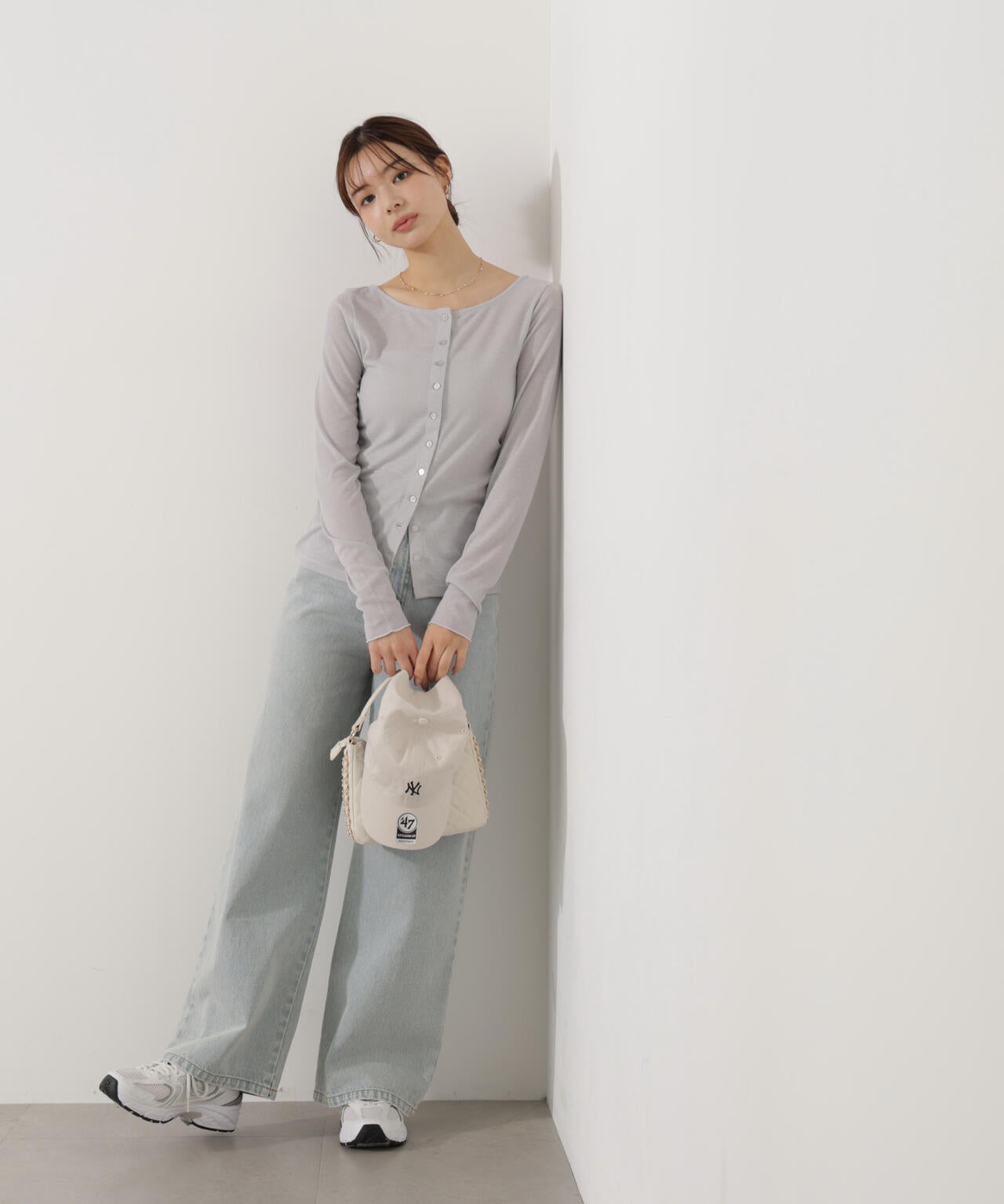 〈a/mie〉シアーカットソー