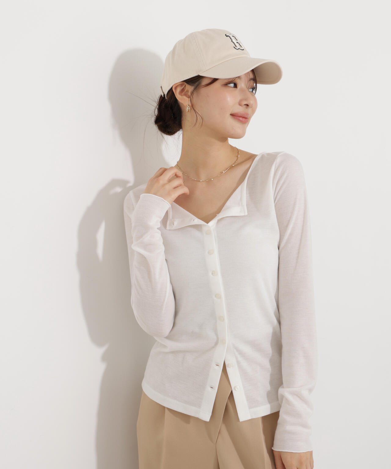 試着のみ プロポーションボディドレッシング ボアブルゾン エクリュ Sサイズ PROPORTION BODY DRESSING（プロポーションボディドレッシング