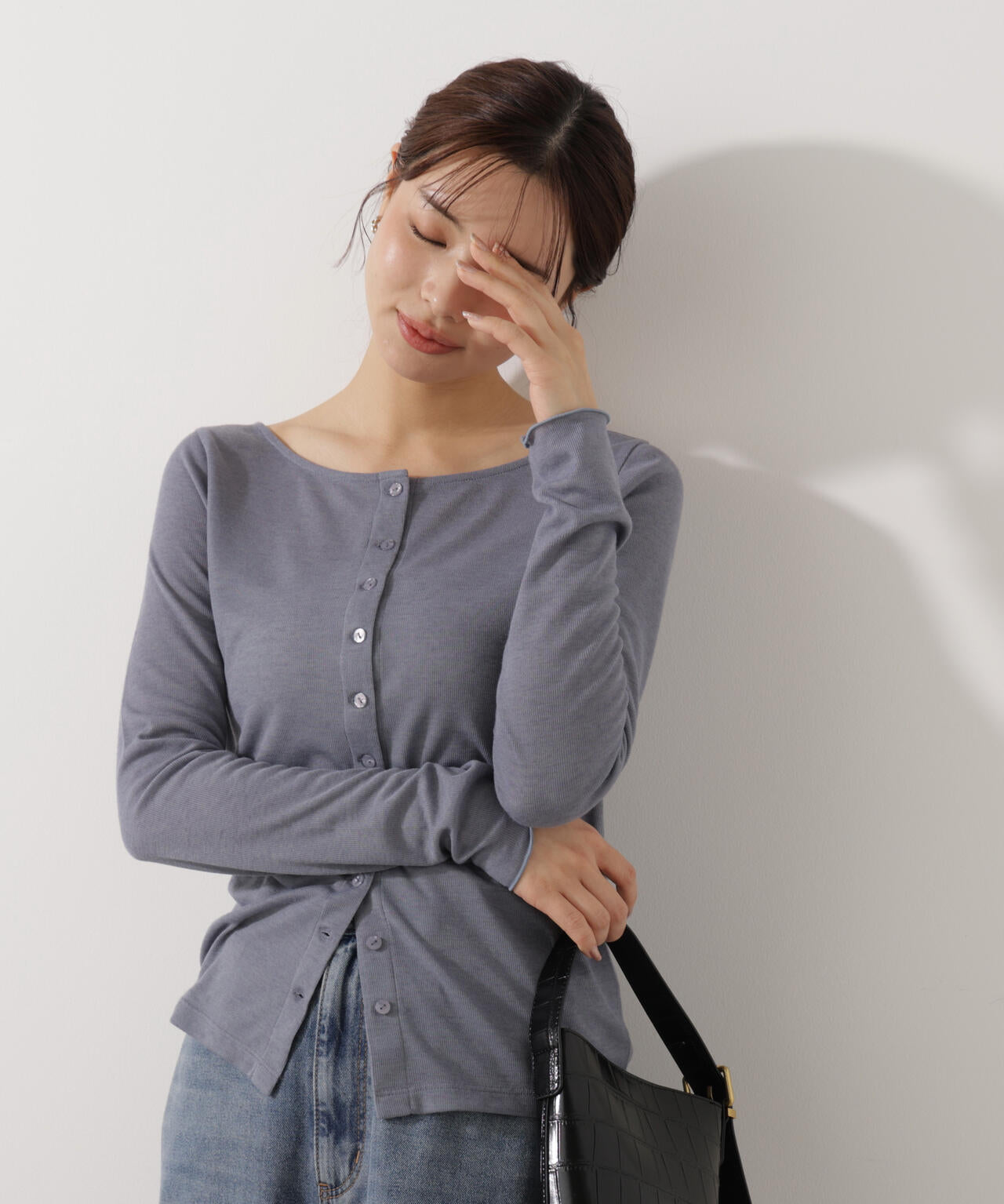 〈a/mie〉シアーカットソー