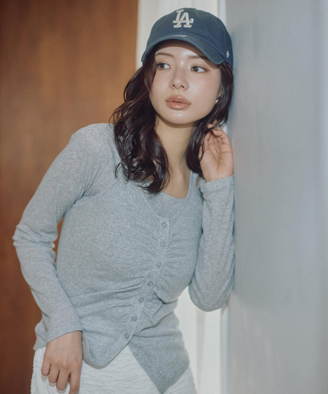 〈a/mie〉ホルターネックカット SETUP