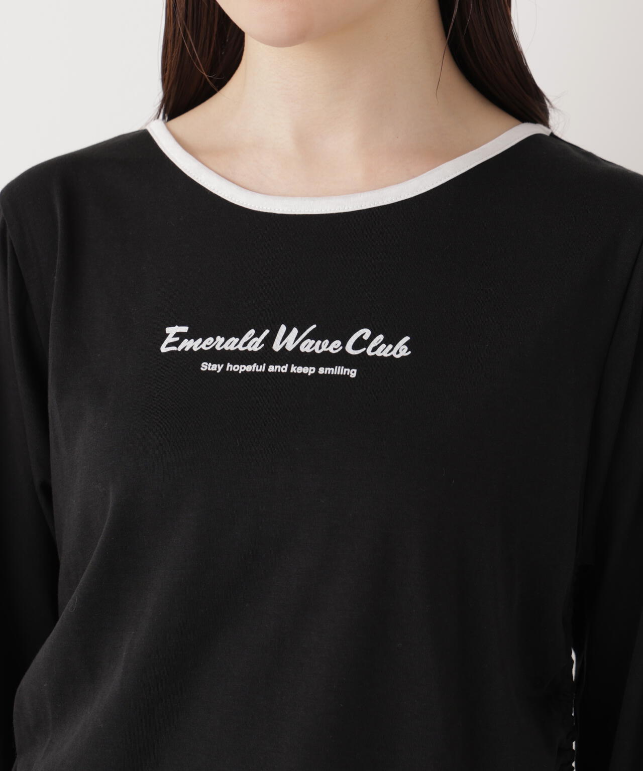 〈a/mie〉ドロストシアートップス