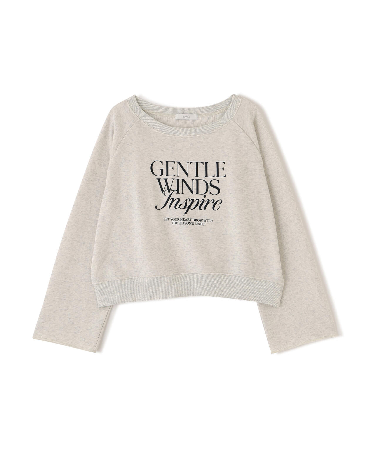 ＜ウォッシャブル＞〈a/mie〉ラグランロゴトップス