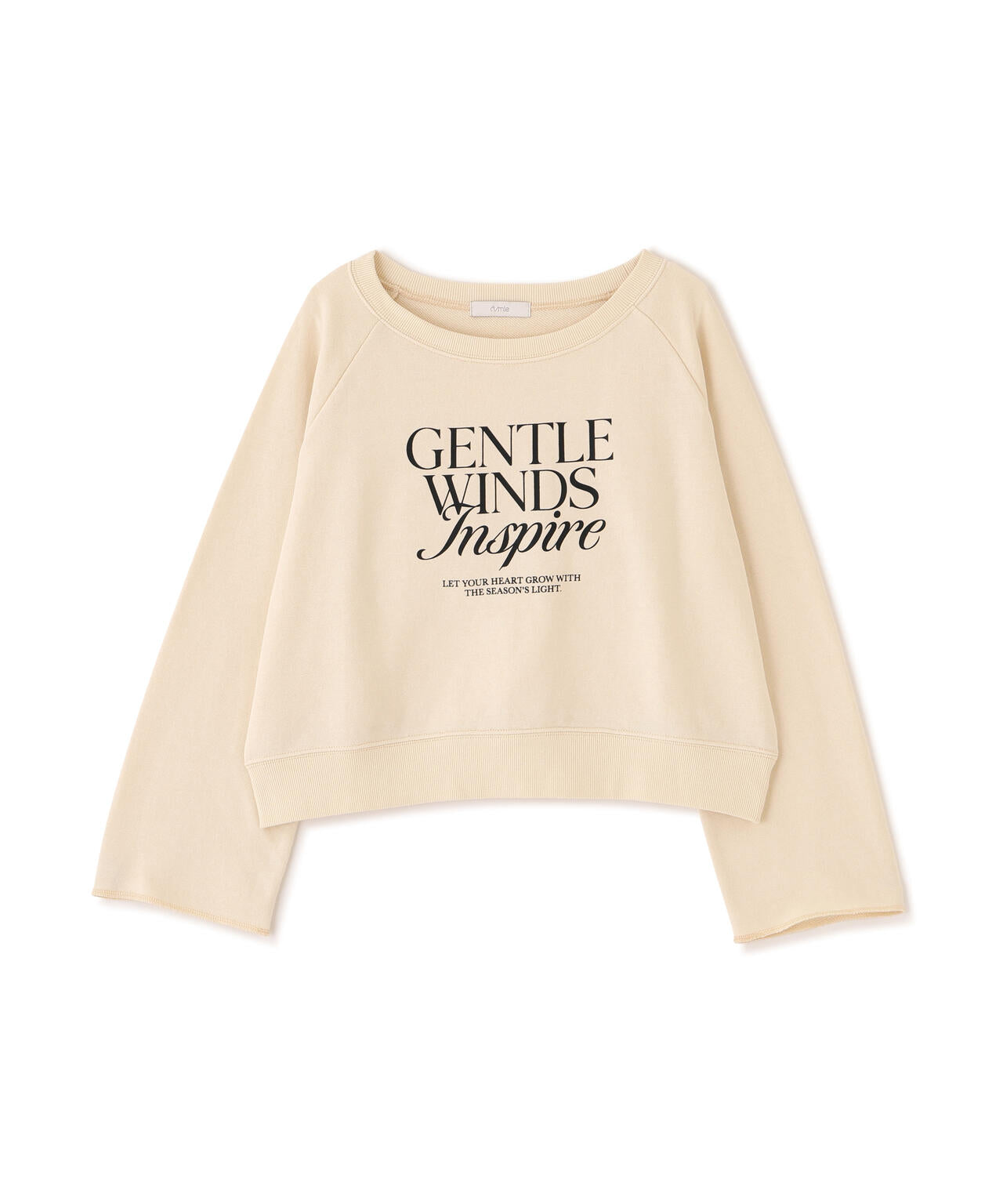 ＜ウォッシャブル＞〈a/mie〉ラグランロゴトップス