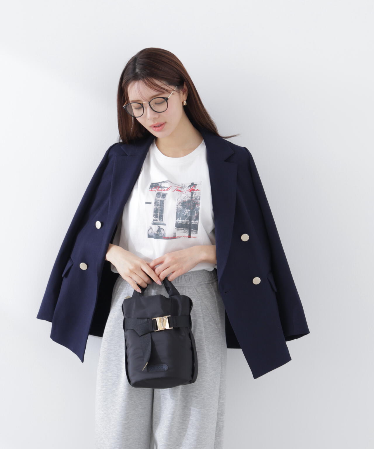 〈a/mie〉フォトプリントT