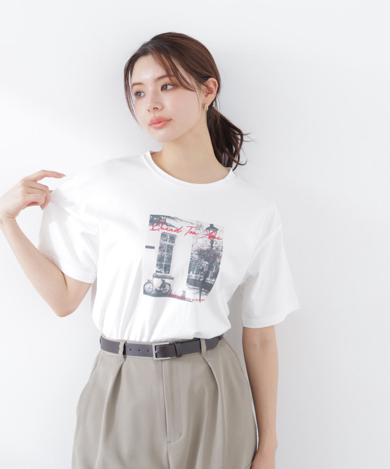 a/mie〉フォトプリントT | PROPORTION BODY DRESSING（プロポーション