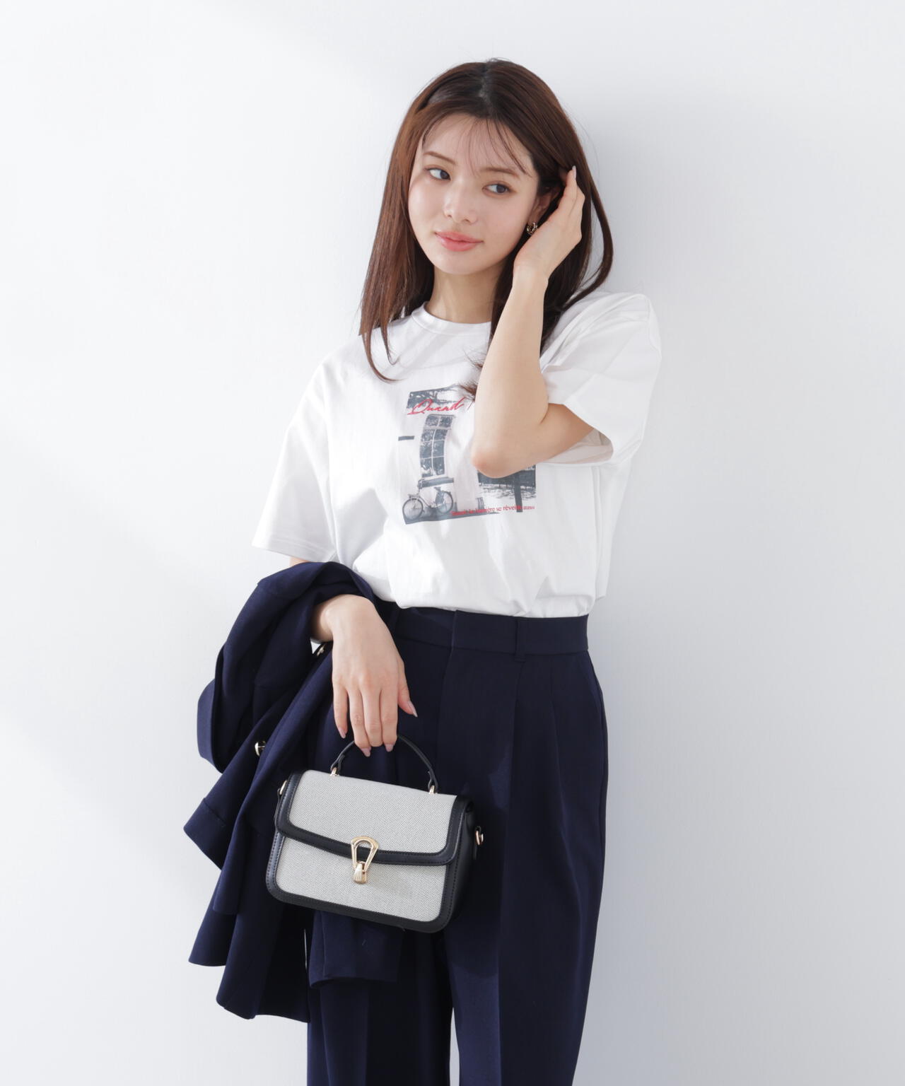 〈a/mie〉フォトプリントT