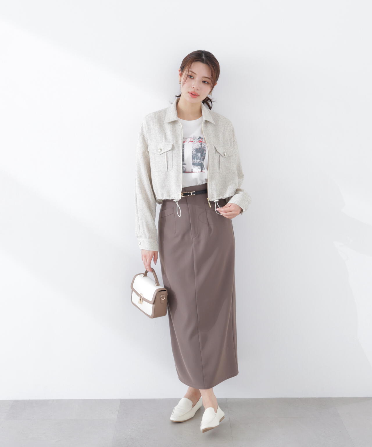 〈a/mie〉フォトプリントT