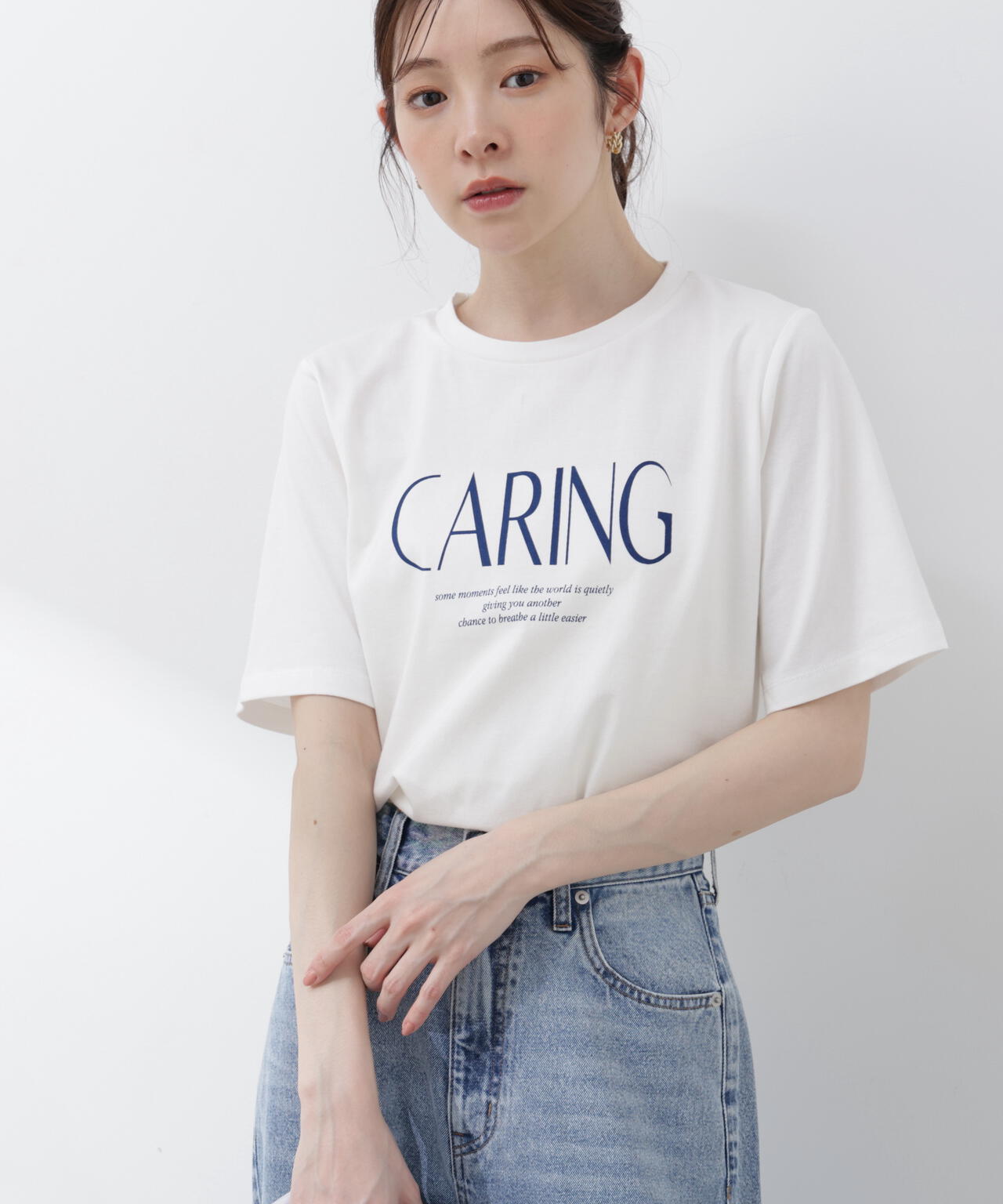 加藤栞さん着用＞〈a/mie〉グラフィックTシャツ | PROPORTION BODY
