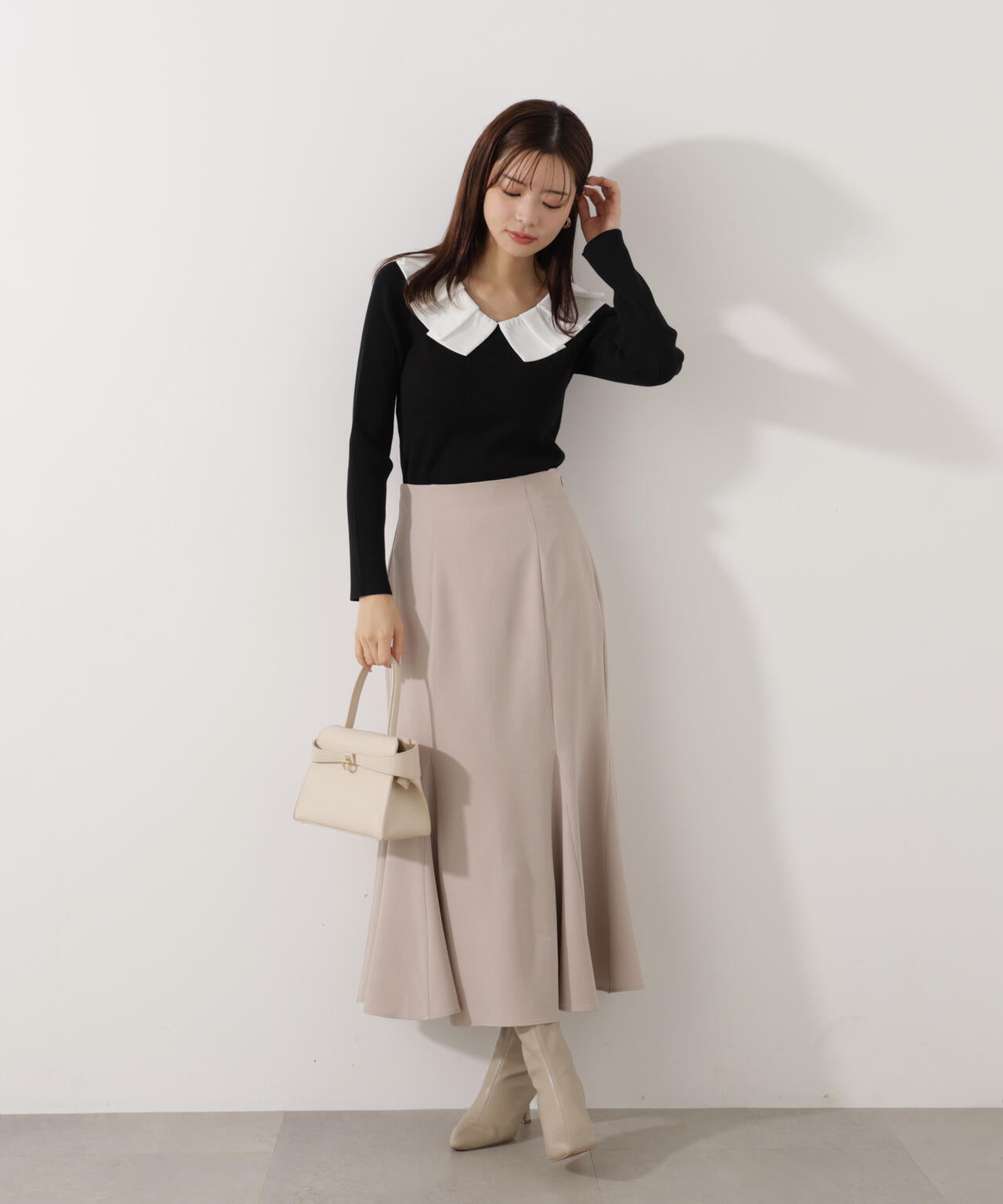 ラッフルカラーニットトップス | PROPORTION BODY DRESSING