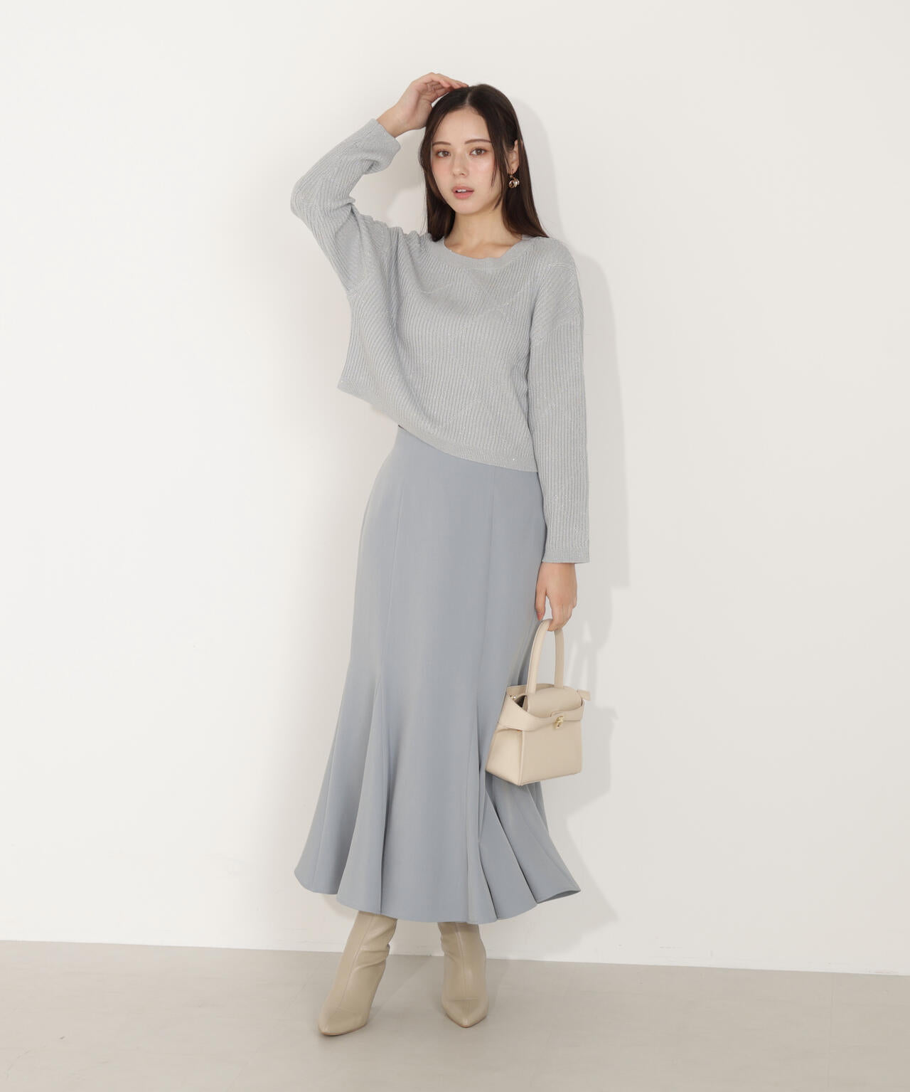 ラメ入りアイレットボクシーニット | PROPORTION BODY DRESSING