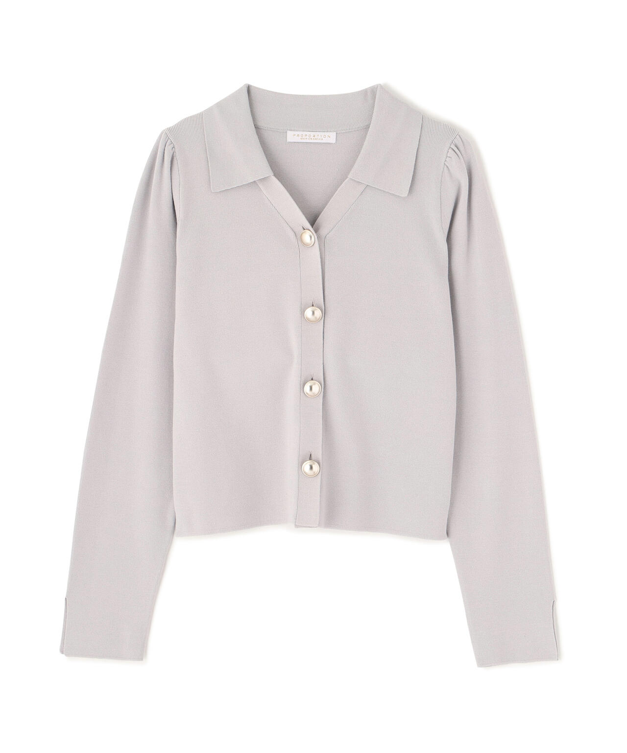 衿付き総針ニット