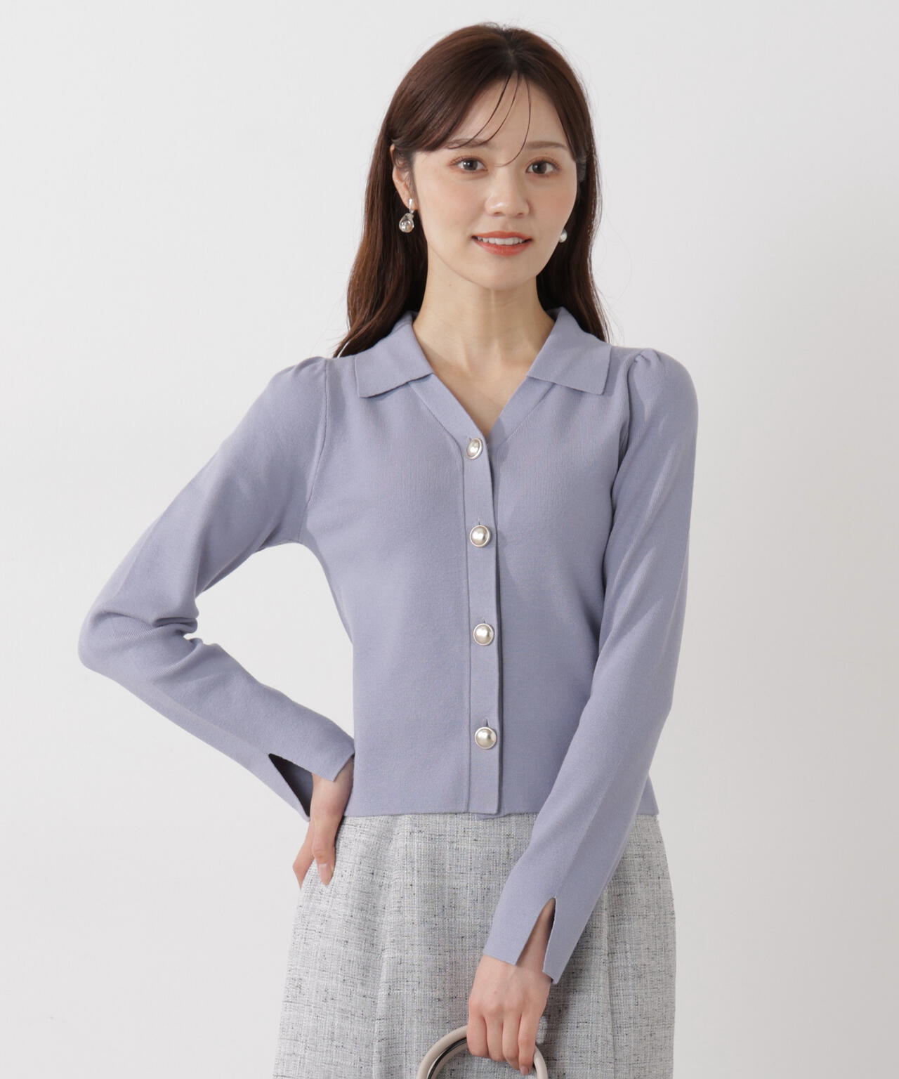 衿付き総針ニット | PROPORTION BODY DRESSING（プロポーションボディ