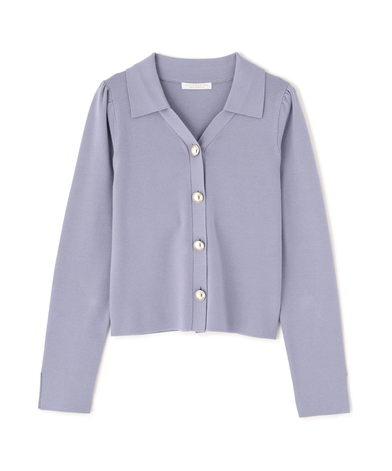 衿付き総針ニット