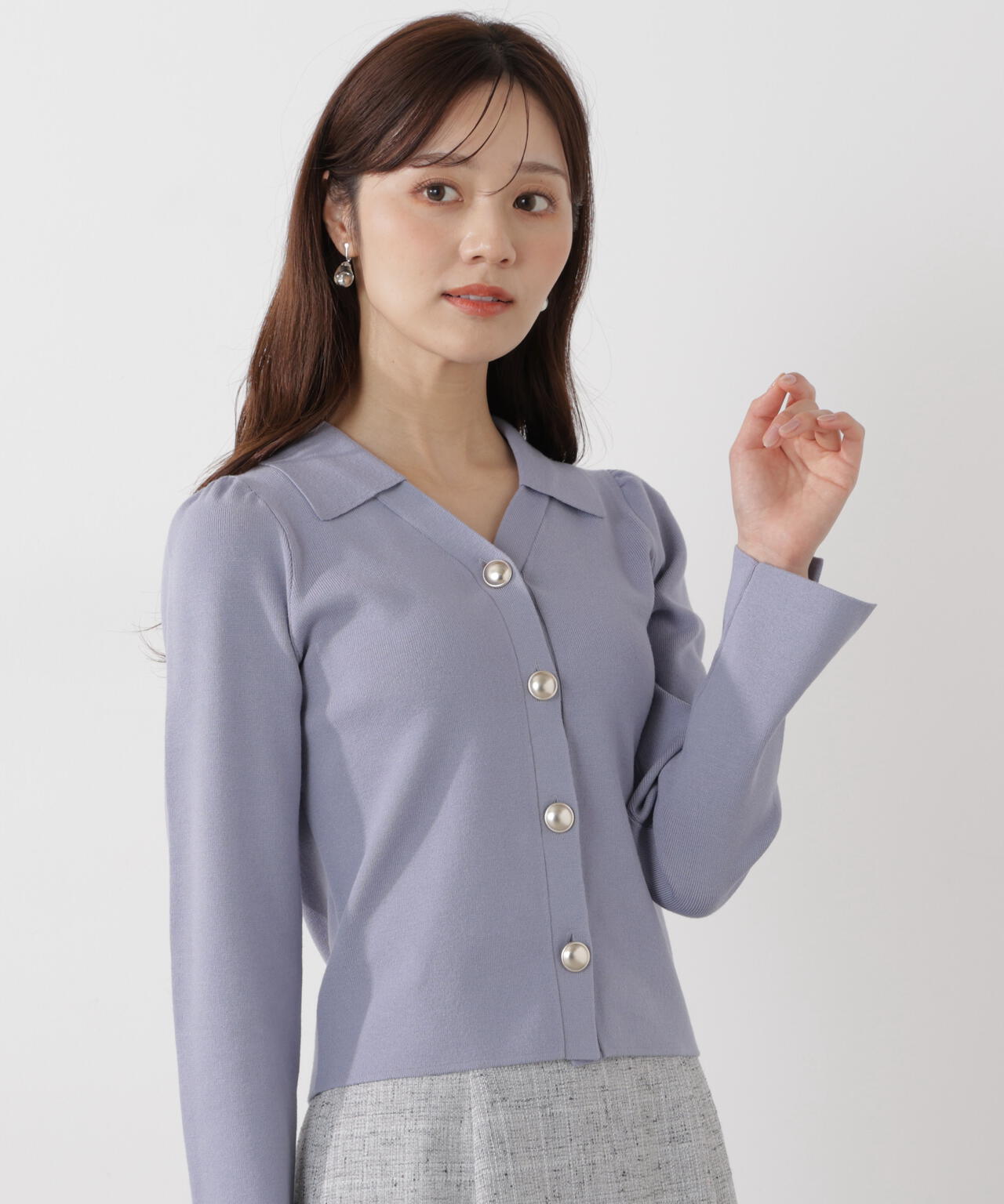 衿付き総針ニット | PROPORTION BODY DRESSING（プロポーションボディ