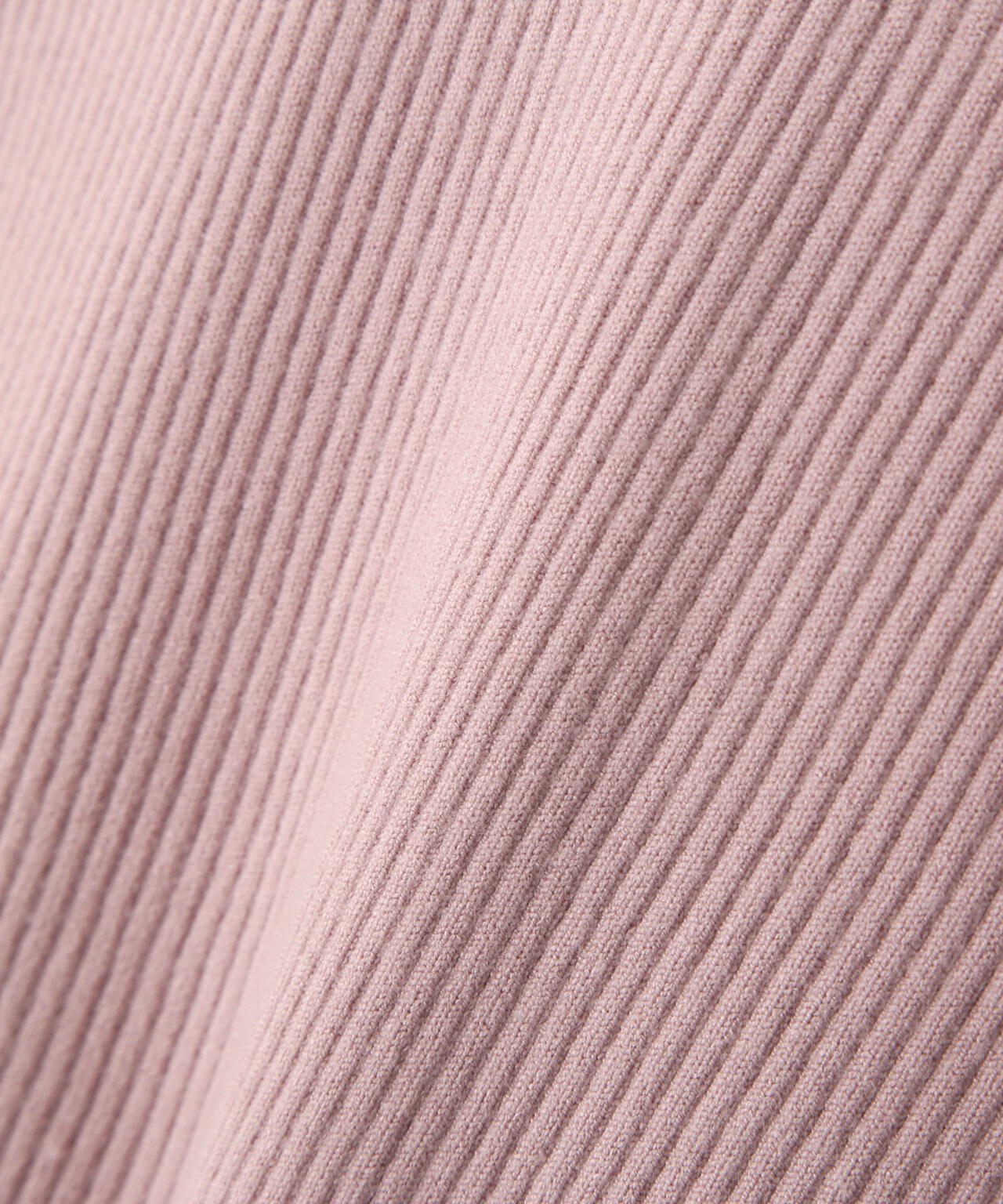 ＜ウォッシャブル/UV＞バー付きビッグ襟ニット