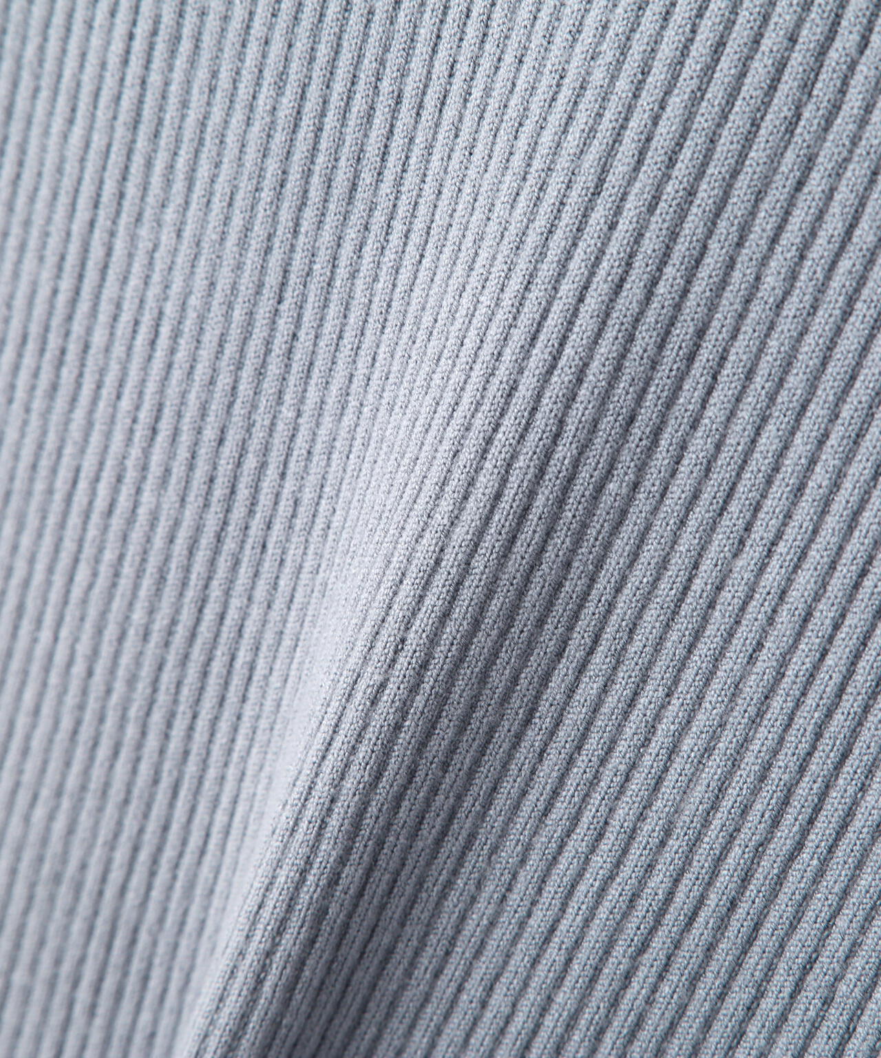 ＜ウォッシャブル/UV＞バー付きビッグ襟ニット