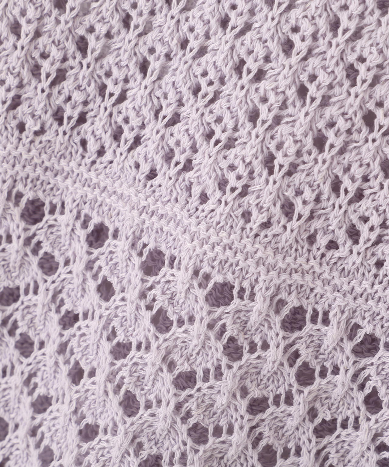 透かし編みボックスニット