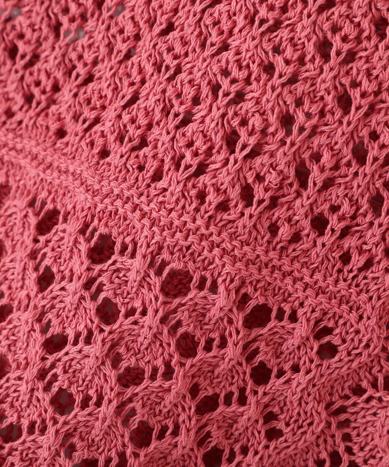 透かし編みボックスニット