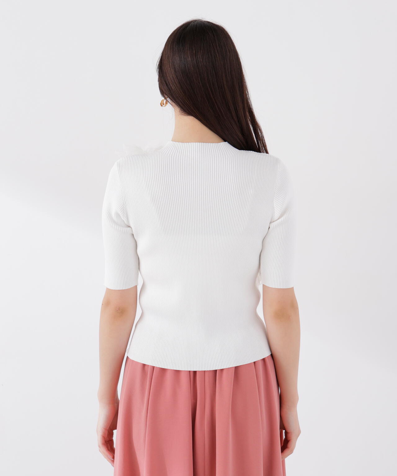 チュールフリル付きニット | PROPORTION BODY DRESSING